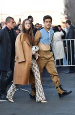 BARBARA PALVIN Arrives at Prada Fashion Show in Milan 01/12/2020