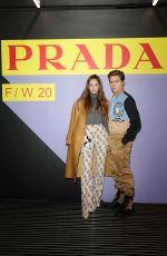 BARBARA PALVIN at Prada Fashion Show in Milan 01/12/2020