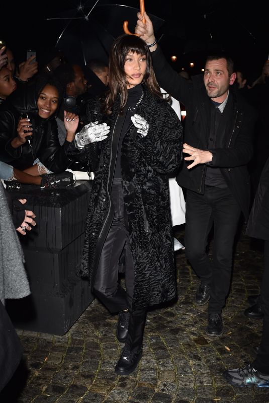 BELLA HADID Arrives at Dior Dashion Show at PFW in Paris 01/17/2020