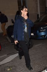 BELLA HADID Arrives at Jacquemus Fitting at Paris Fashion Week 01/16/2020