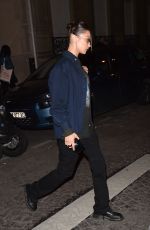 BELLA HADID Arrives at Jacquemus Fitting at Paris Fashion Week 01/16/2020