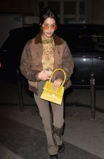 BELLA HADID Arrives at Lanvin Casting in Paris 01/18/2020