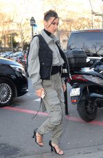 BELLA HADID Arrives at Palais De Tokyo in Paris 01/16/2020