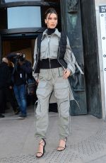 BELLA HADID Arrives at Palais De Tokyo in Paris 01/16/2020