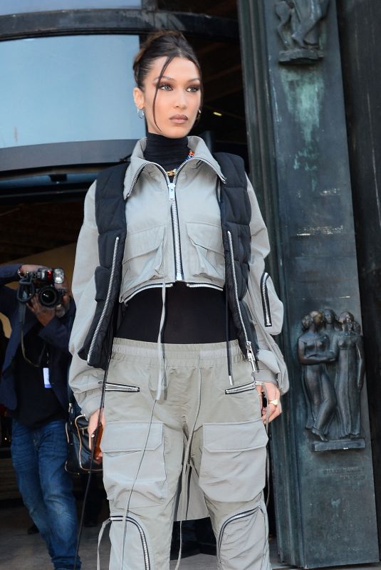 BELLA HADID Arrives at Palais De Tokyo in Paris 01/16/2020