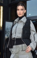 BELLA HADID Arrives at Palais De Tokyo in Paris 01/16/2020