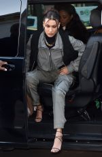 BELLA HADID Arrives at Palais De Tokyo in Paris 01/16/2020