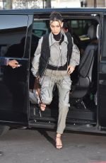 BELLA HADID Arrives at Palais De Tokyo in Paris 01/16/2020