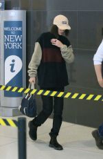 BELLA HADID at JFK Airport in New York 01/23/2020