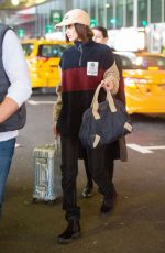 BELLA HADID at JFK Airport in New York 01/23/2020