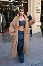 BELLA HADID Heading to Louis Vuitton Fashion Show in Paris 01/16/2020