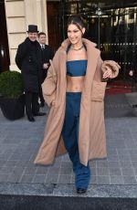 BELLA HADID Heading to Louis Vuitton Fashion Show in Paris 01/16/2020