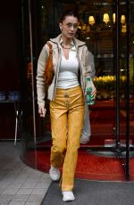 BELLA HADID Leaves Her Hotel in Paris 01/15/2020