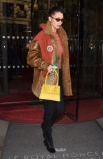 BELLA HADID Leaves Her Hotel in Paris 01/20/2020