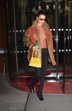 BELLA HADID Leaves Her Hotel in Paris 01/20/2020