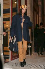 BELLA HADID Leaves Jean Paul Gaultier Fashion Show in Paris 01/22/2020