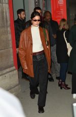 BELLA HADID Leaves Loulou Restaurant in Paris 01/14/2020