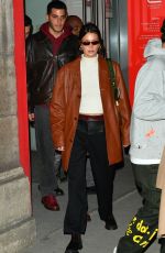 BELLA HADID Leaves Loulou Restaurant in Paris 01/14/2020