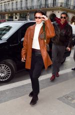 BELLA HADID Out and About in Paris 01/14/2020