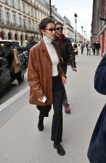 BELLA HADID Out and About in Paris 01/14/2020