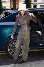 BELLA HADID Out and About in Paris 01/19/2020