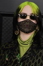 BILLIE EILISH at 62nd Annual Grammy Awards in Los Angeles 01/26/2020