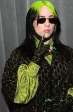 BILLIE EILISH at 62nd Annual Grammy Awards in Los Angeles 01/26/2020