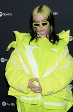 BILLIE EILISH at Spotify Hosts Best New Artist Party in Los Angeles 01/23/2020