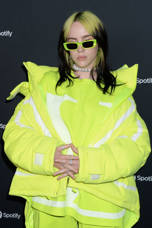 BILLIE EILISH at Spotify Hosts Best New Artist Party in Los Angeles 01/23/2020