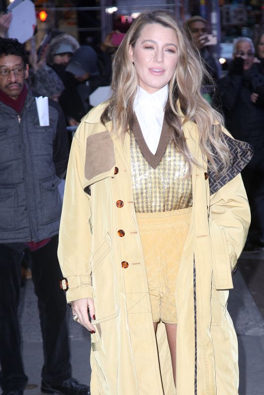 BLAKE LIVELY Arrives at Good Morning America in New York 01/28/2020