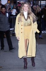 BLAKE LIVELY Arrives at Good Morning America in New York 01/28/2020