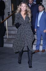 BLAKE LIVELY Leaves The Rhythm Section Screening at Brooklyn Academy of Music in New York 01/27/2020