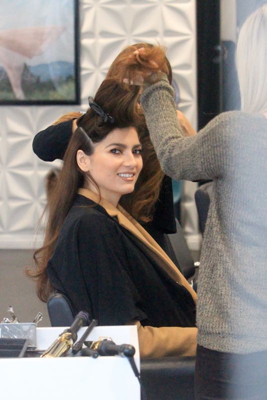 BLANCA BLANCO at a Hair Salon in Beverly Hills 01/16/2020