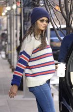 CAMILA ALVES Leaves Greenwich Hotel in New York 01/12/2020