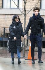 CAMILA CABELLO and Shawn Mendes Out in Toronto 01/01/2020