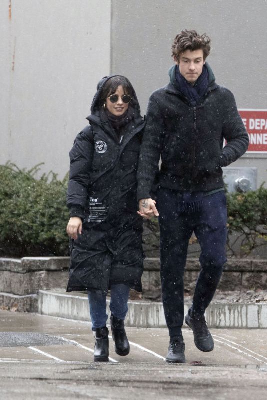 CAMILA CABELLO and Shawn Mendes Out in Toronto 01/01/2020