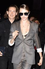 CARA DELEVINGNE Arrives at Dior Mens Fashion Show in Paris 01/17/2020