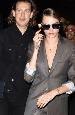 CARA DELEVINGNE Arrives at Dior Mens Fashion Show in Paris 01/17/2020