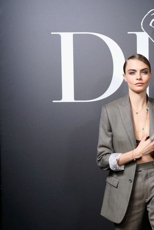 CARA DELEVINGNE at Dior Homme Show at Paris Fashion Week 01/17/2020