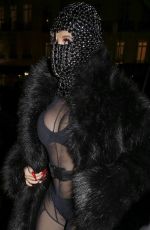 CARDI B Arrives at Laundered Works Corp at Paris Fashion Week 01/16/2020