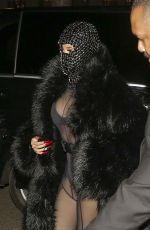 CARDI B Arrives at Laundered Works Corp at Paris Fashion Week 01/16/2020