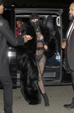 CARDI B Arrives at Laundered Works Corp at Paris Fashion Week 01/16/2020