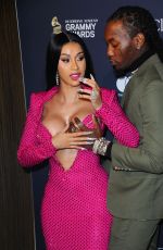 CARDI B at Recording Academy and Clive Davis Pre-Grammy Gala in Beverly Hills 01/25/2020