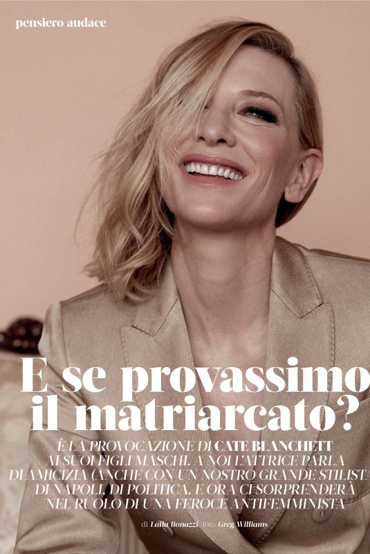 CATE BLANCHETT in Marie Claire Magazine, Italy February 2020