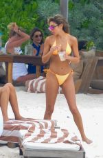 CHANTEL JEFFRIES in Bikini at a Beach in Tulum 01/02/2020