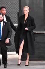 CHARLIZE THERON Arrives at Jimmy Kimmel Live in Hollywood 01/15/2020