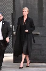 CHARLIZE THERON Arrives at Jimmy Kimmel Live in Hollywood 01/15/2020
