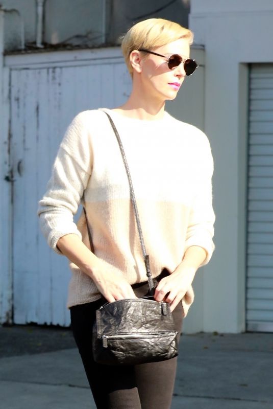 CHARLIZE THERON at a Furniture Store in Los Angeles 01/13/2020