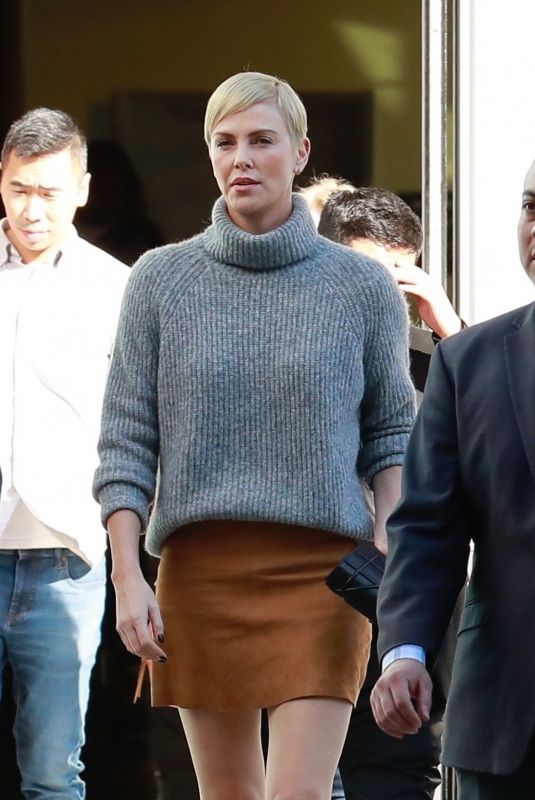 CHARLIZE THERON at Cinemark in Marina Del Rey 01/12/2020