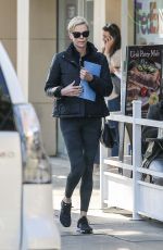 CHARLIZE THERON Heading to Meditation Class in Beverly Hills 01/09/2020